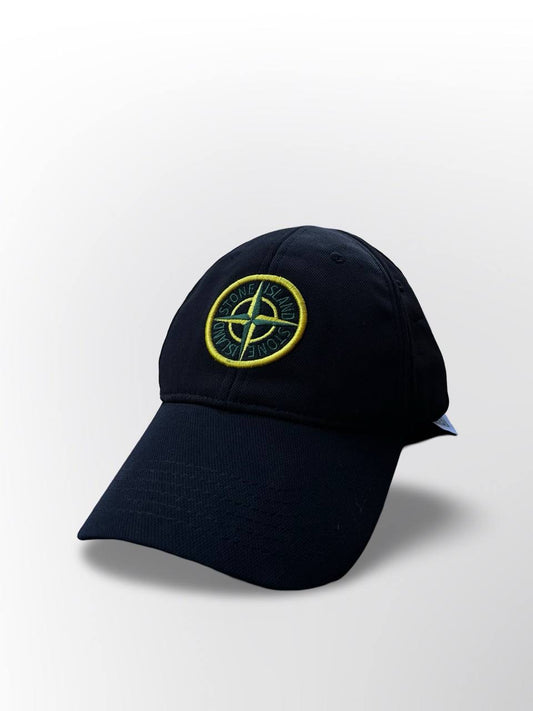 Stone Island Kasket Cap i sort Large