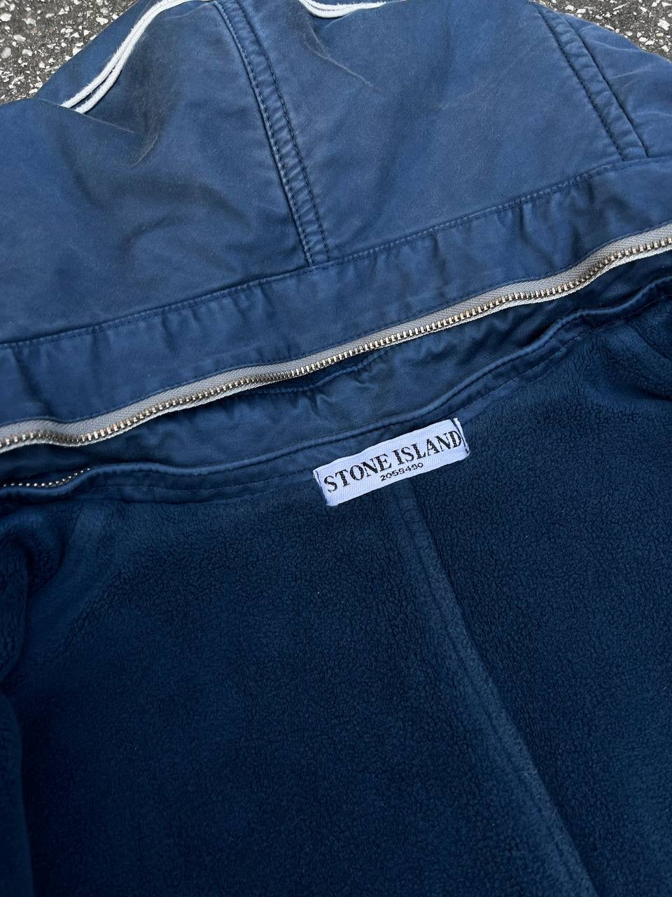 Stone Island Raso Gommato Jakke Med Fleece insulation 2010 Medium Blå