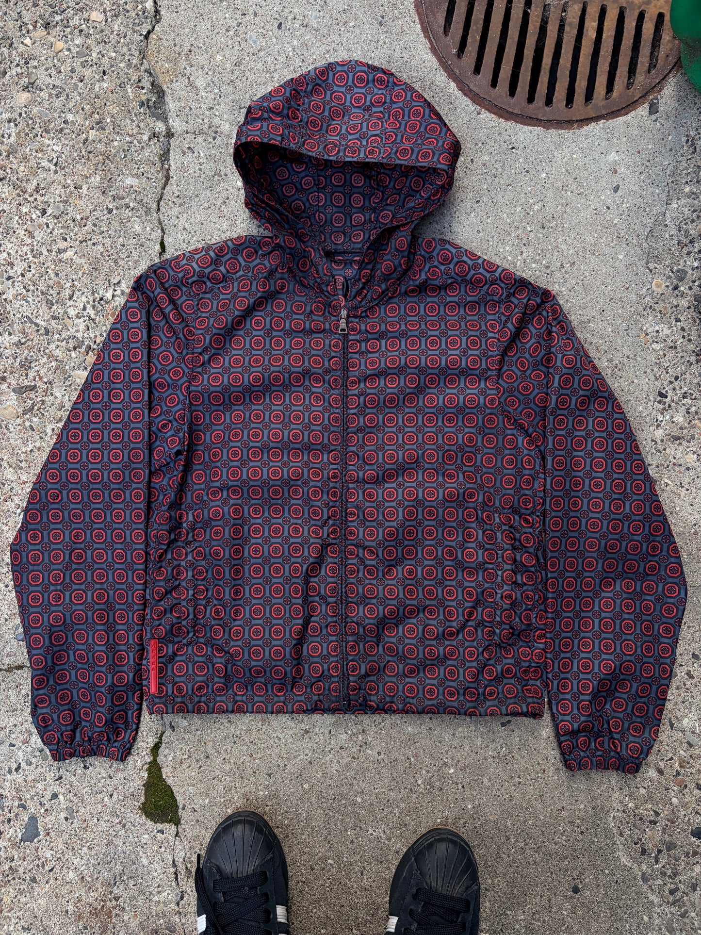 Prada Archive Patterned Nylon Jacket – Medium