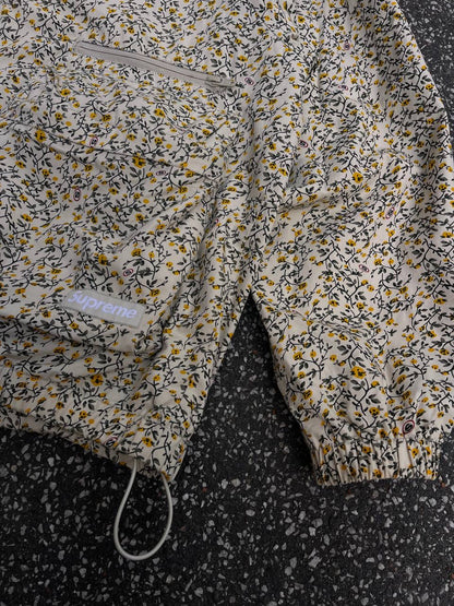 Supreme Sommerjakke Windbreaker Flowers Box Logo L Large Beige