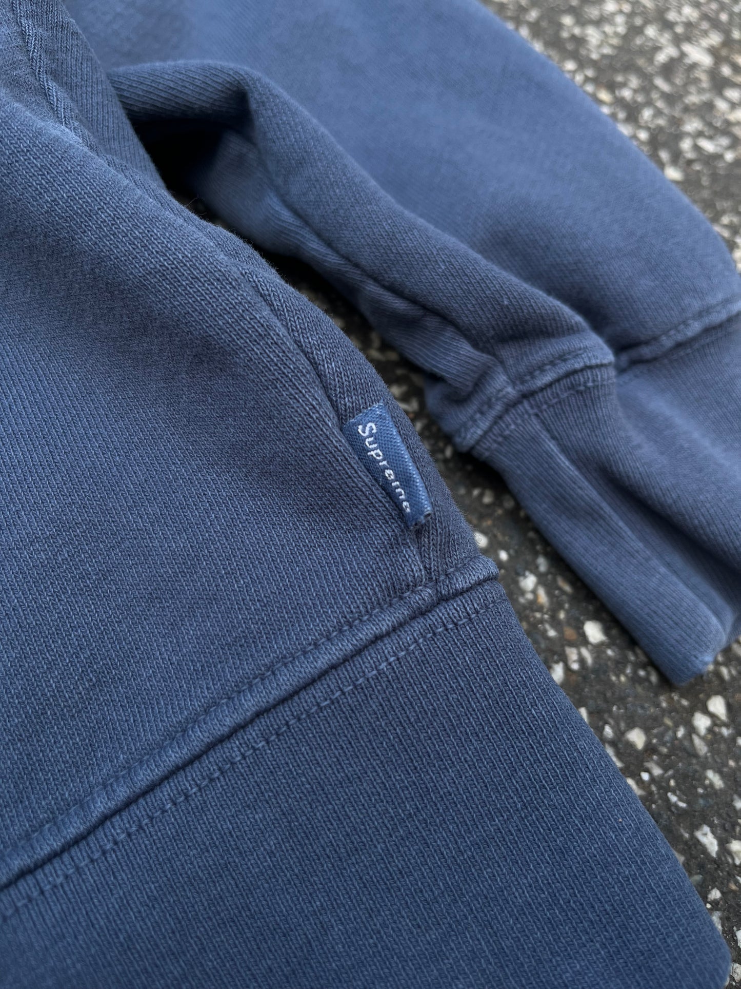 Supreme Small Box Zip Hoodie – Navy Medium