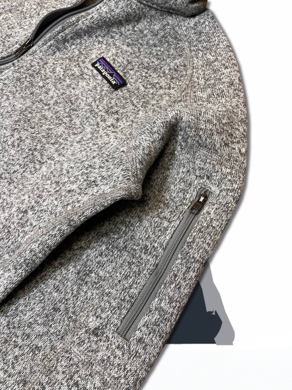 Brugt Used Patagonia Fleece pullover 1/3 Zip i Grå M medium Dame som ny i god stand