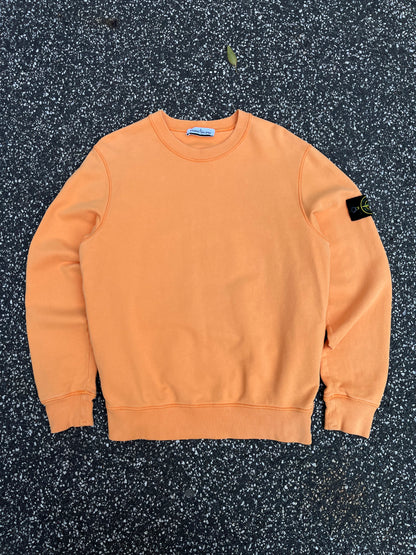 Stone Island Sweatshirt Crew Neck Orange M Medium 731563020