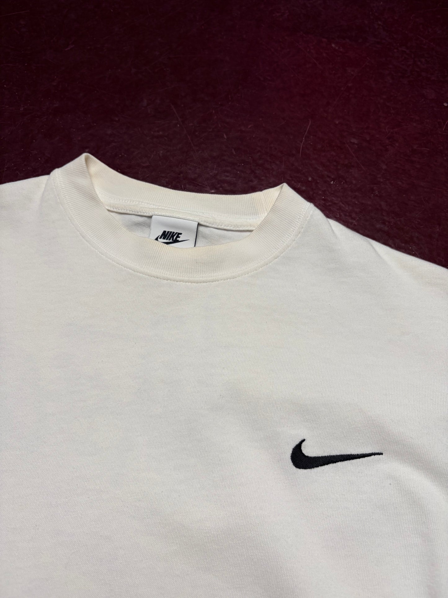 Nike x Stüssy T-shirt i hvid – str. M