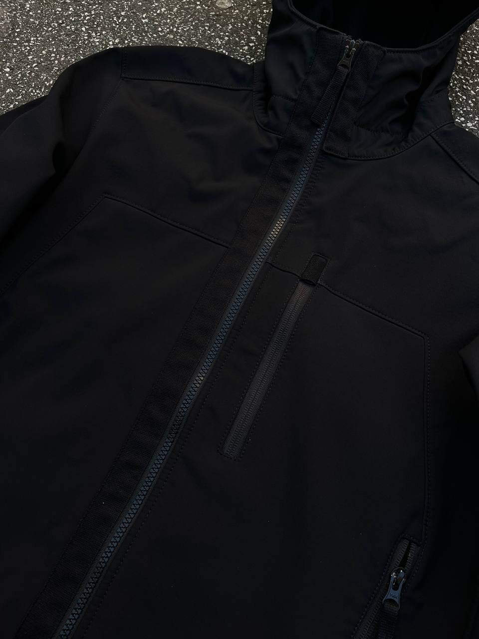 Stone Island Soft Shell R Sort med Fleece insulation Medium Brugt