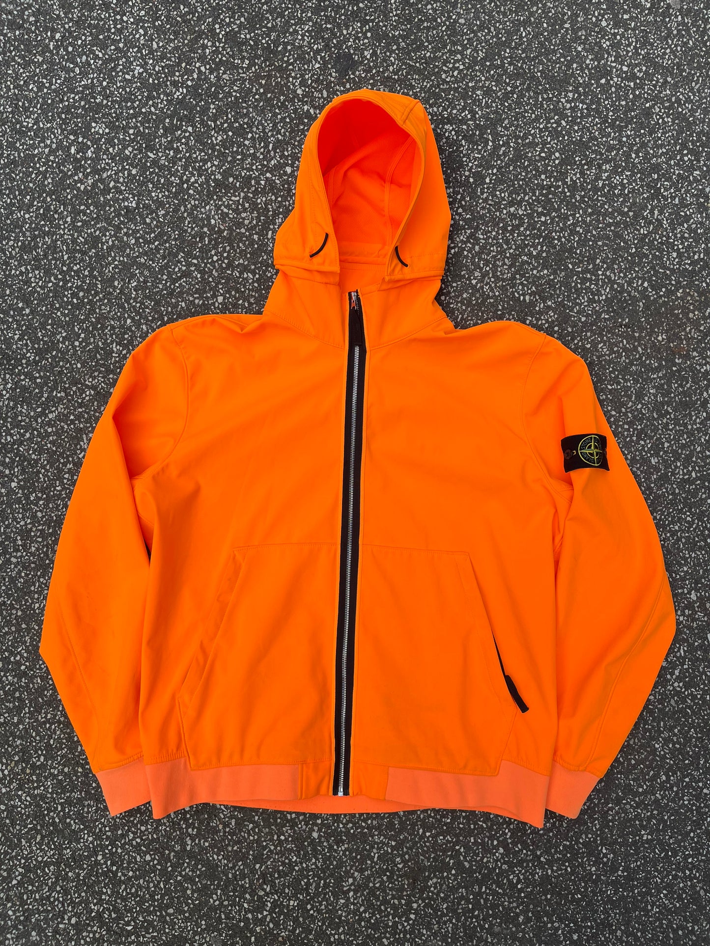 Stone Island Light Soft Shell-R Hoodie – Orange – XXL