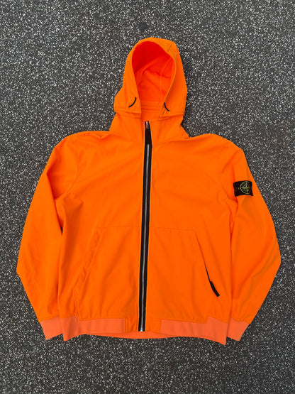 Stone Island Light Soft Shell-R Hoodie – Orange – XXL