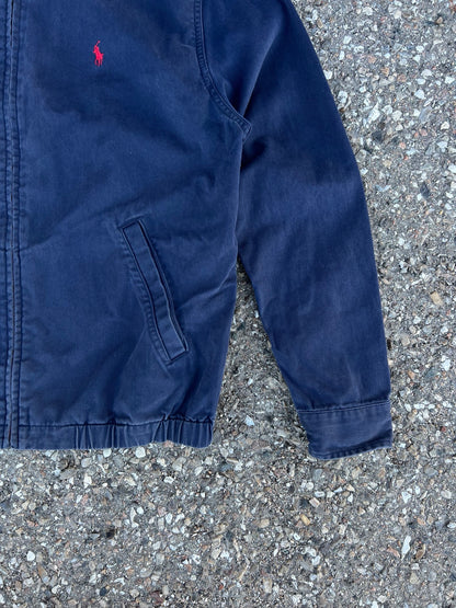 Vintage Polo Ralph Lauren Harrington jakke i mørkeblå marineblå S Small