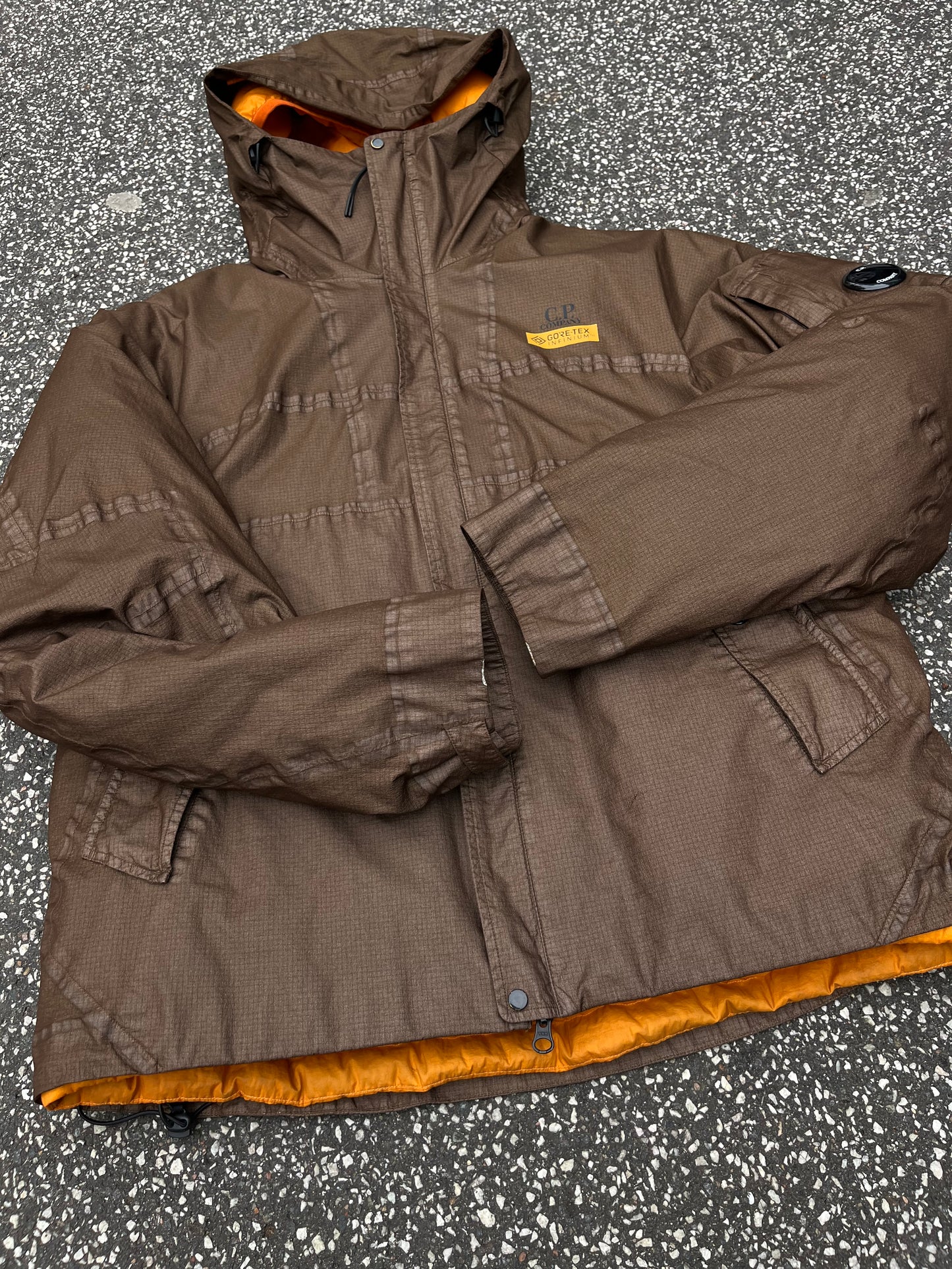 C.P. Company G-Type Gore-Tex Infinium 2-in-1 Jacket Brown Orange, Str. 50