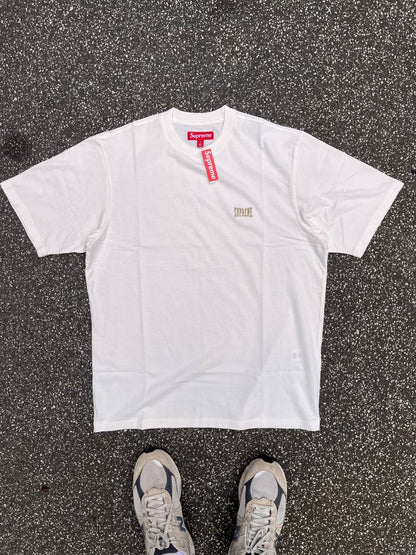 Supreme Warm Up Washed SS T-Shirt White Hvid Brand New