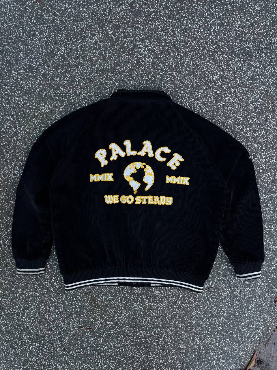 Palace Cord Bomber Black Sort Jakke XL