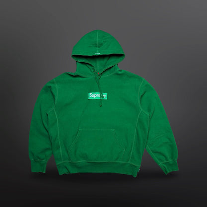 Supreme Box Logo Hoodie – Green – Medium