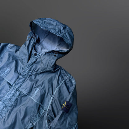 Stone Island Mussola Gommata Jakke – Small  Steel blue