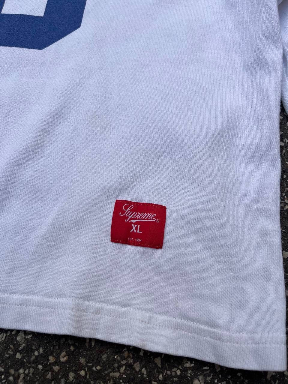 Supreme 99 L/S Football Top White Long Sleeve XL
