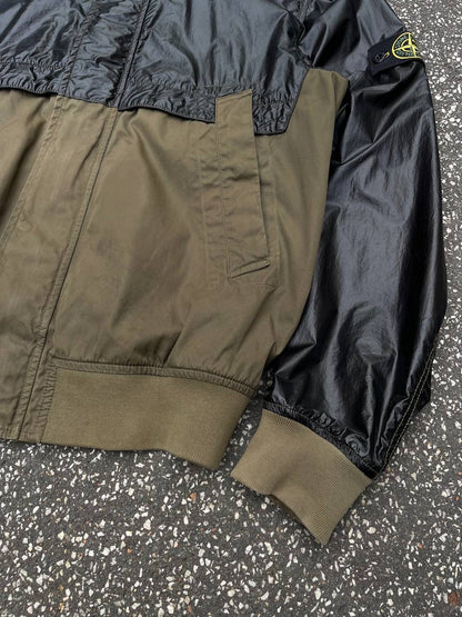 Stone Island Glass Batavia Jacket L Large Grøn Militær