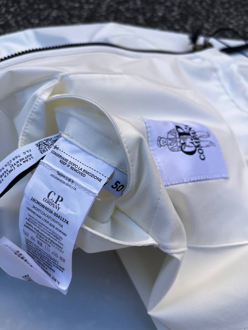 C.P. Company Pro Tec Sommerjakke i Hvid Large Brand New