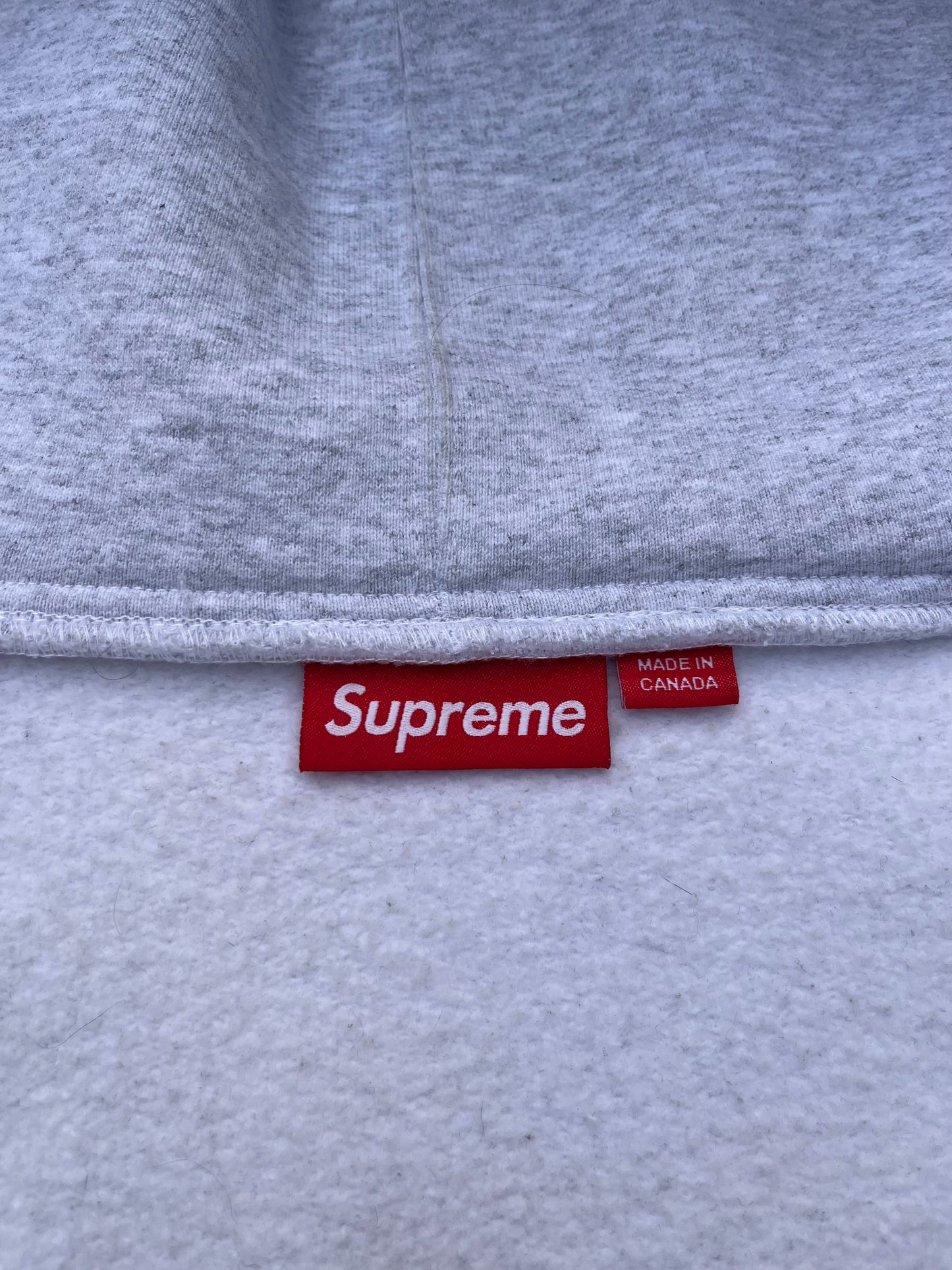 Supreme S Logo Zip Hoodie – Grey – Large