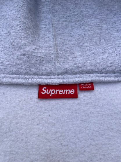 Supreme S Logo Zip Hoodie – Grey – Large