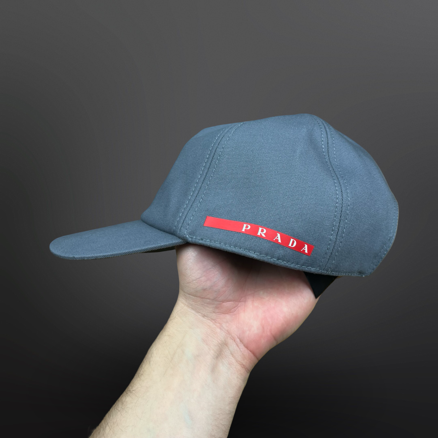 Prada Linea Rossa – Luna Rossa Cap (Grey) – One Size