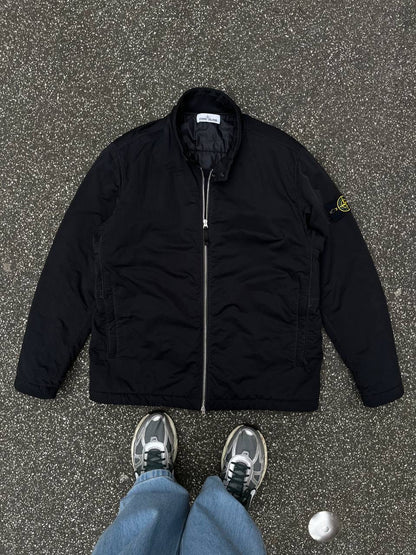 Stone Island Hyper Dense Nylon Twll With Primaloft Jakke i Sort XL