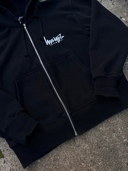 Stüssy Zip Hoodie – Sort – Str. Small / Fitter Medium