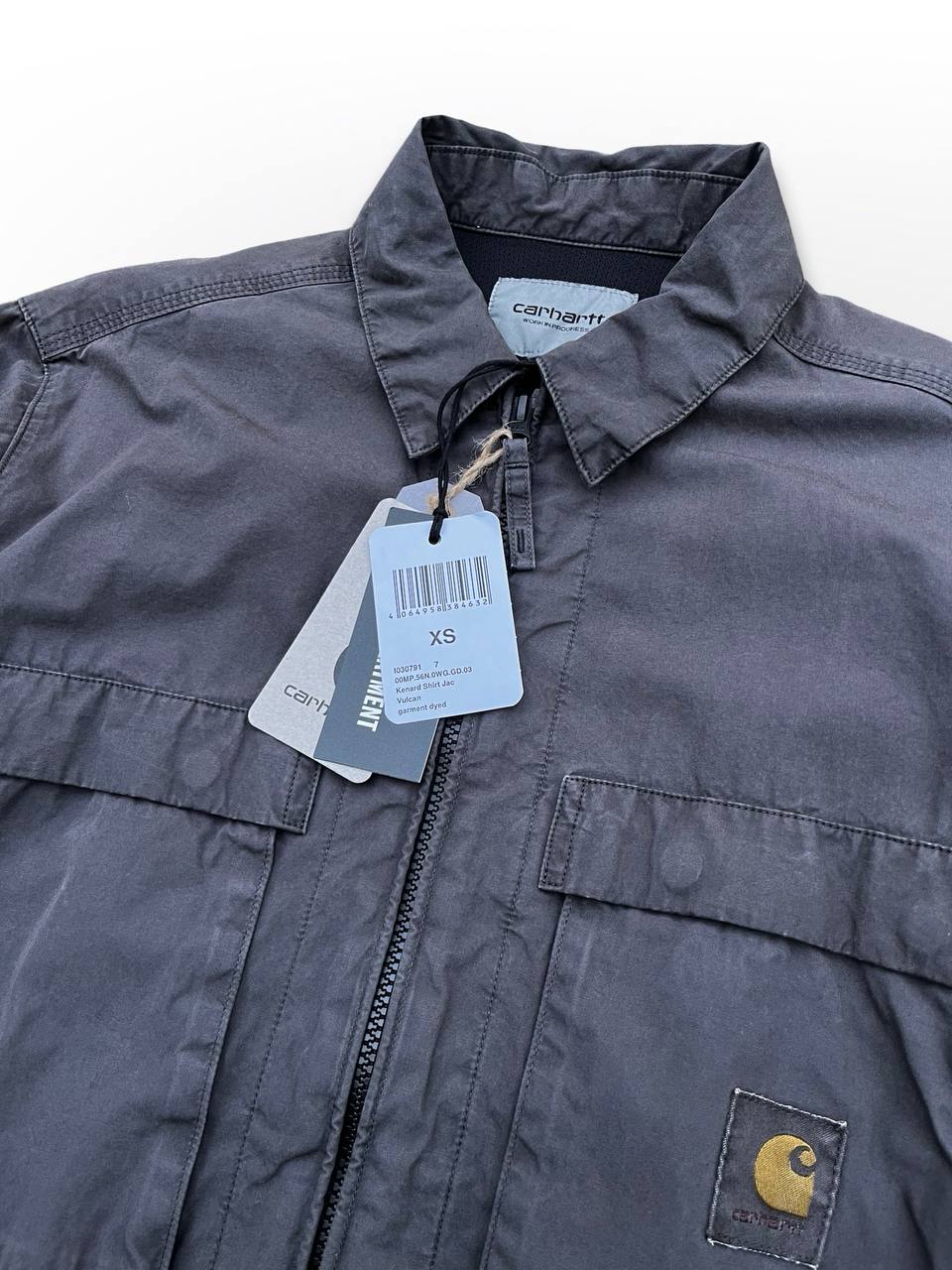 Carhartt Kenard Shirt Overshirt Grå Skjorte Carhartt WIP Helt Ny og Ubrugt XS herre