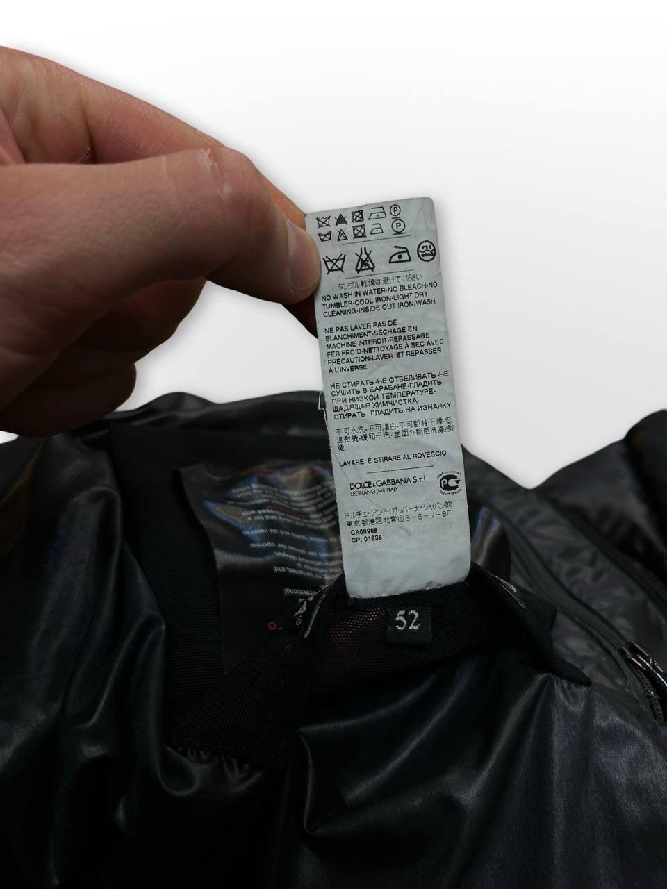 Dolce & Gabbana Skijakke Montbell shape i sort Medium Brugt Recco chip