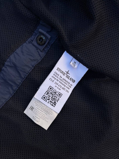 Stone Island Regnjakke i Mørkeblå Navy S Small