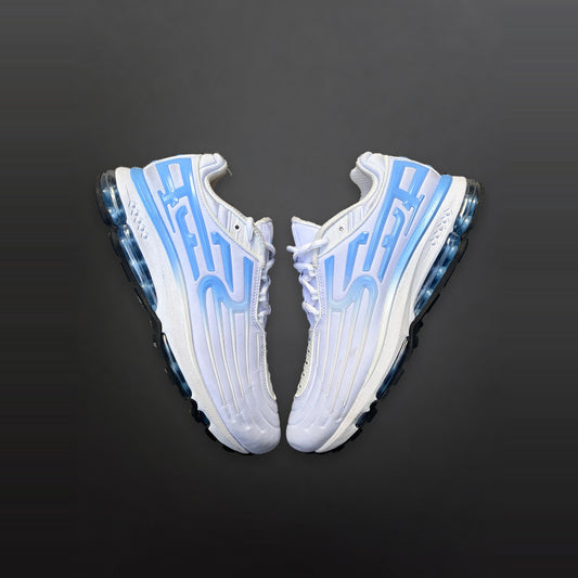 Nike x Supreme Air Max 2001 Air Ecstasy EU 42,5 på mørkegrå baggrund