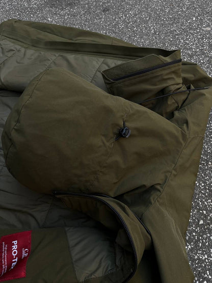 C.P.Company Pro-Tek jakke Primaloft i khaki Grøn S Small Brugt