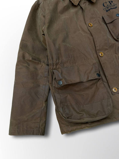 C.P. Company X Barbour google wax jacket parka i Brun brown S small