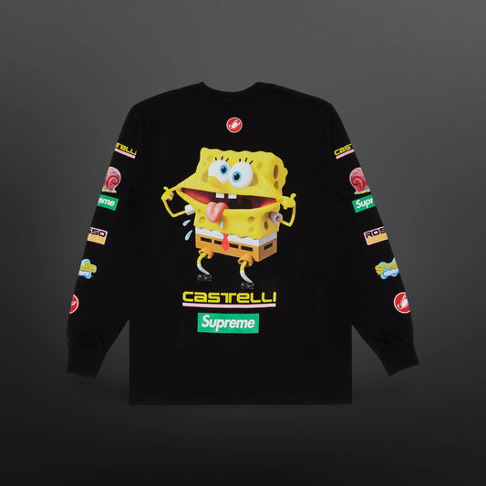 Supreme x Castelli SpongeBob Longsleeve – Black Medium