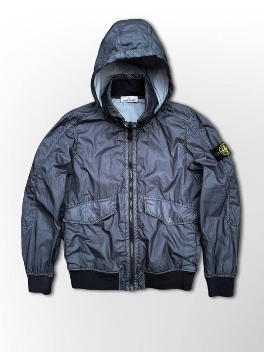 Regnjakke Stone Island Membrana 3L TC i Navy Large Brugt