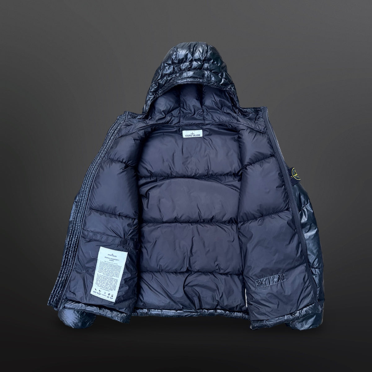 Stone Island Pertex Quantum Y Down Jacket – Dark Green – Size S