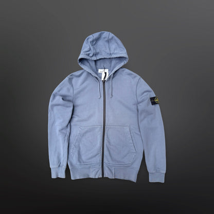 Stone Island Full Zip Hoodie – Dusty Blue – M