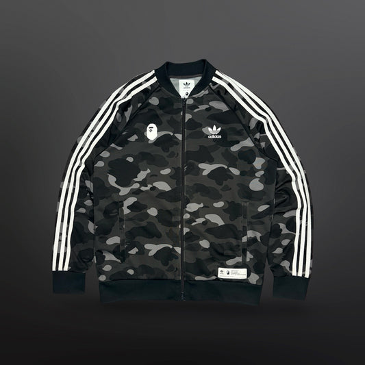 Adidas Originals x BAPE Camo Track Jacket Sort – Medium