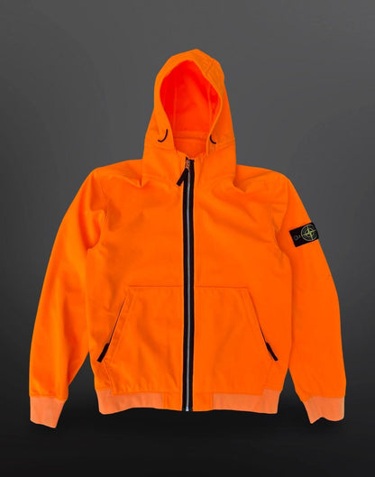 Stone Island Soft Shell R Jacket Sommer Jakke L Large Orange
