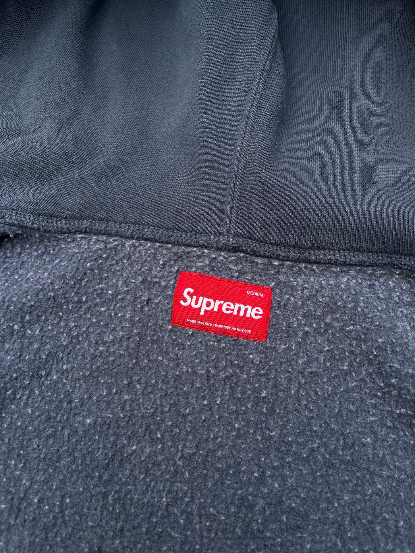 Supreme Small Box Zip Hoodie – Navy Medium