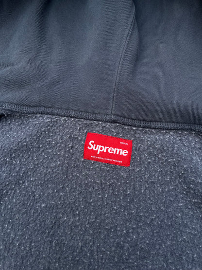 Supreme Small Box Zip Hoodie – Navy Medium