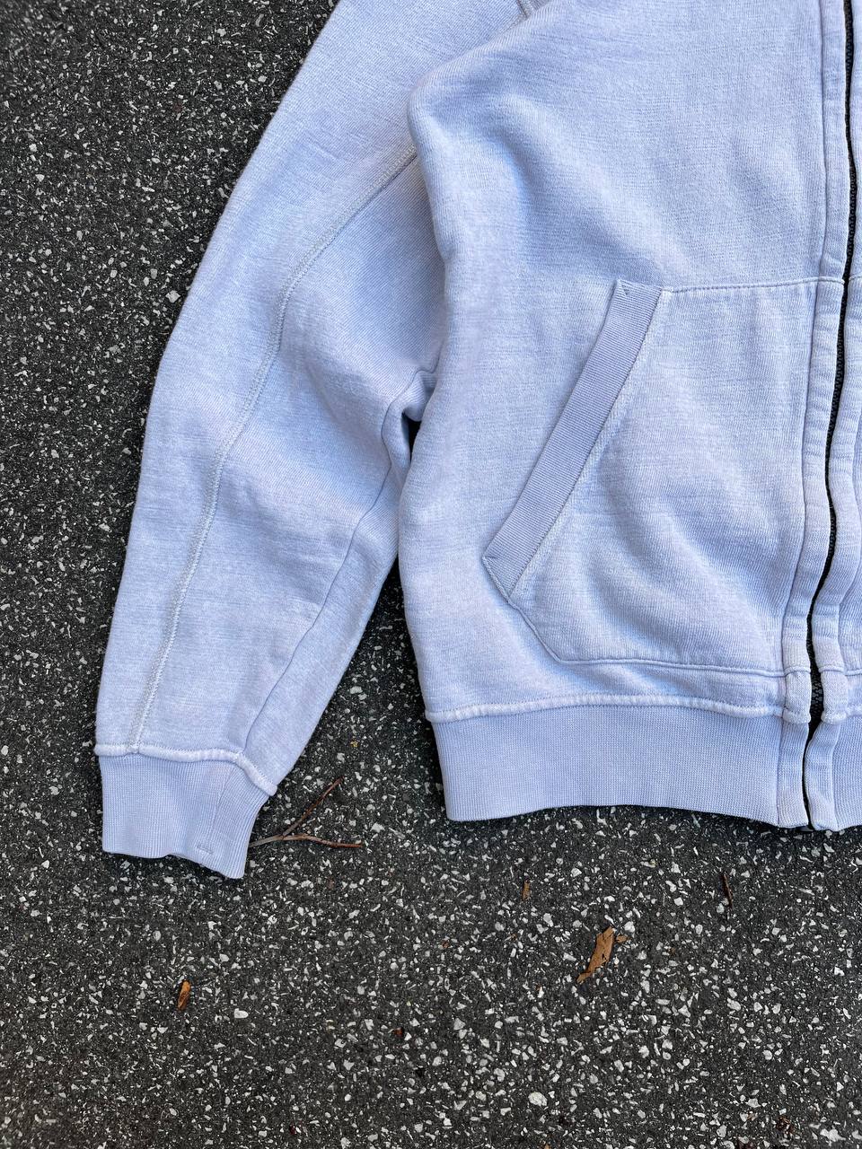 Vintage Stone Island zip hoodie / hættetrøje i grå junior