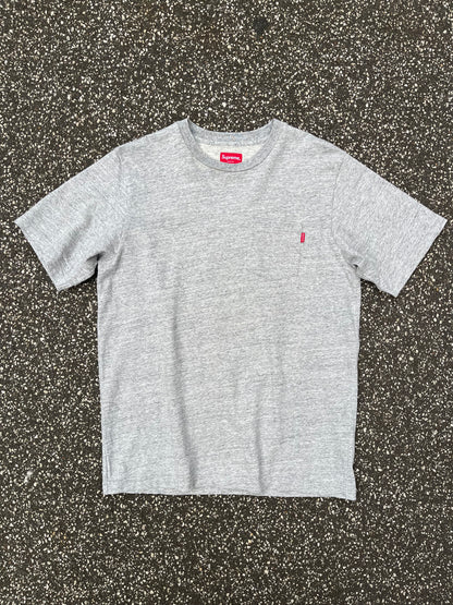 Supreme Pocket Tee Heather Grey M Medium