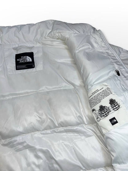Brugt Dunjakke The North Face Nuptse 700 jakke Vinterjakke i Hvid White L large mænd i God Stand