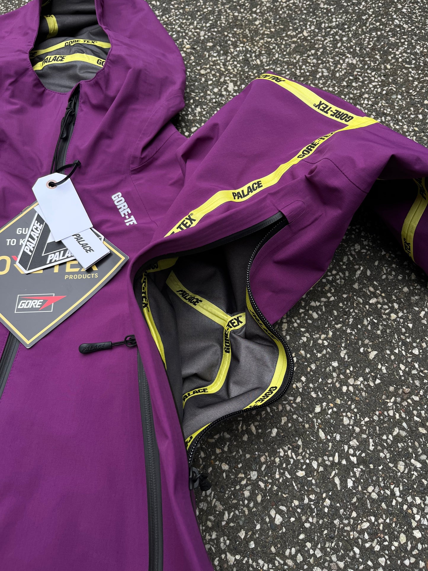 Palace Gore-Tex Skaljakke Regnjakke Lilla M Medium