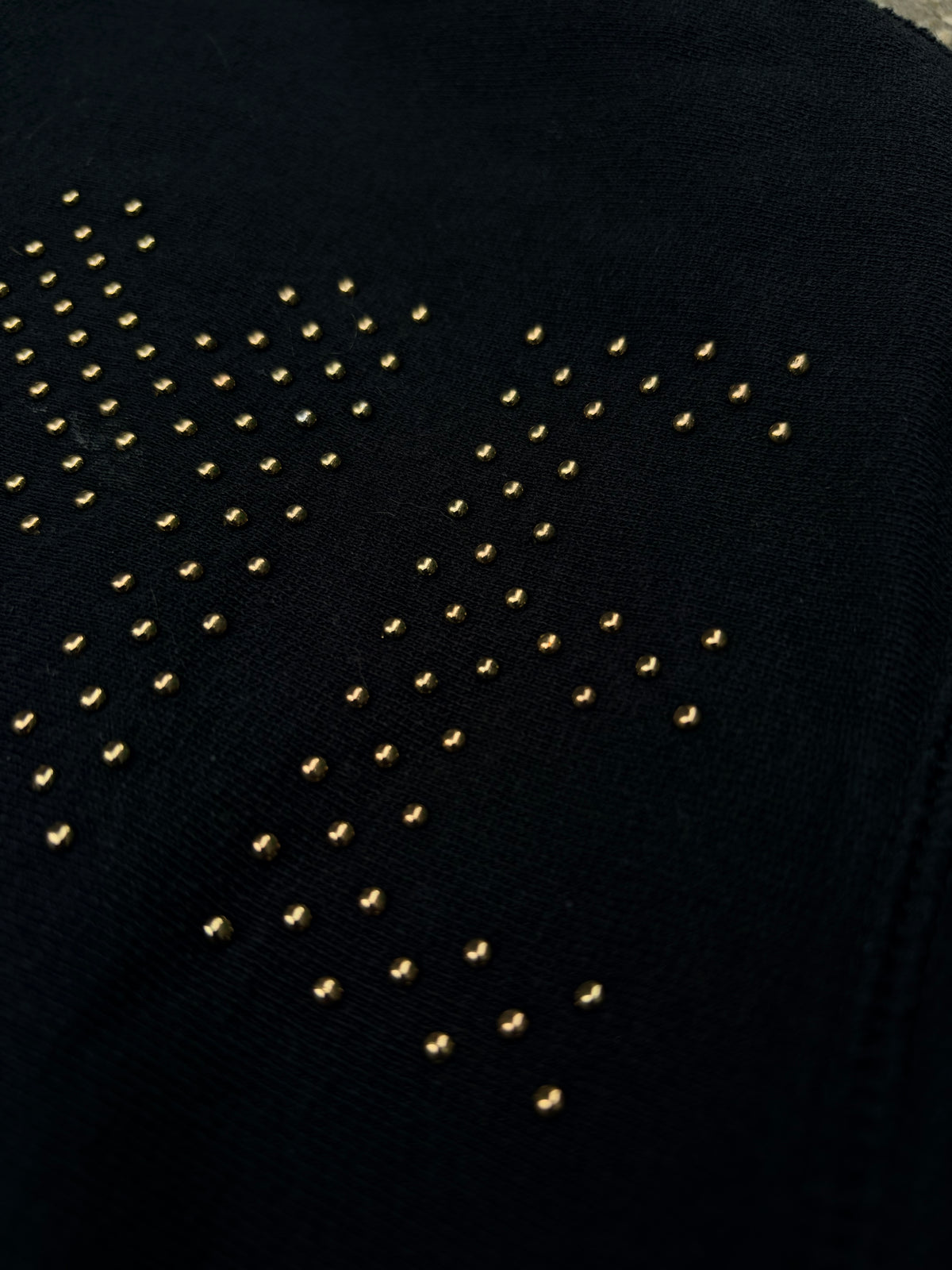 Supreme Studded Logo Hoodie – Black – Medium