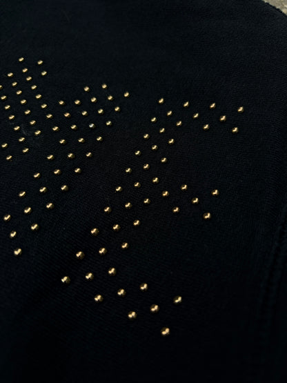 Supreme Studded Logo Hoodie – Black – Medium