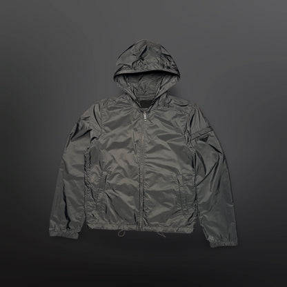 Prada Nylon Hooded Jacket Str. M med Triangle Logo