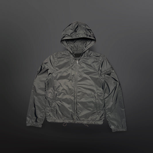 Prada Nylon Hooded Jacket Str. M med Triangle Logo