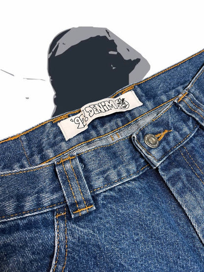 Brugte Used Jeans Polar Big Boy i mørkeblå W34 L34 i god stand