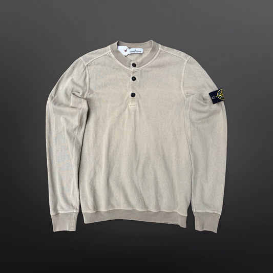 Stone Island Henley Sweatshirt – Beige / Sand – M