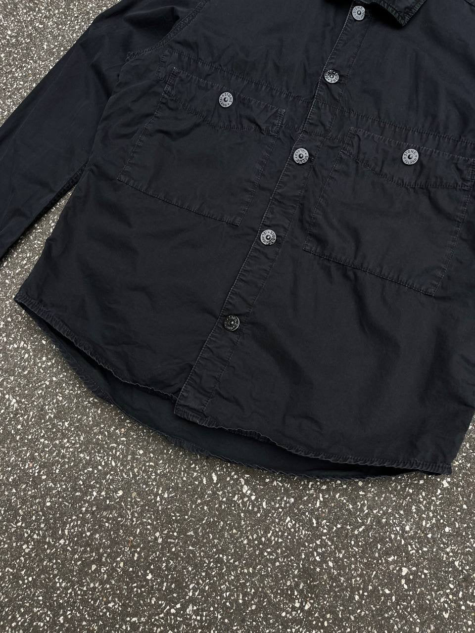 Stone Island Overshirt Skjorte Somerjakke Sort Black M Medium 7415110WN